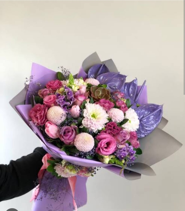 Lila Pembe Buket